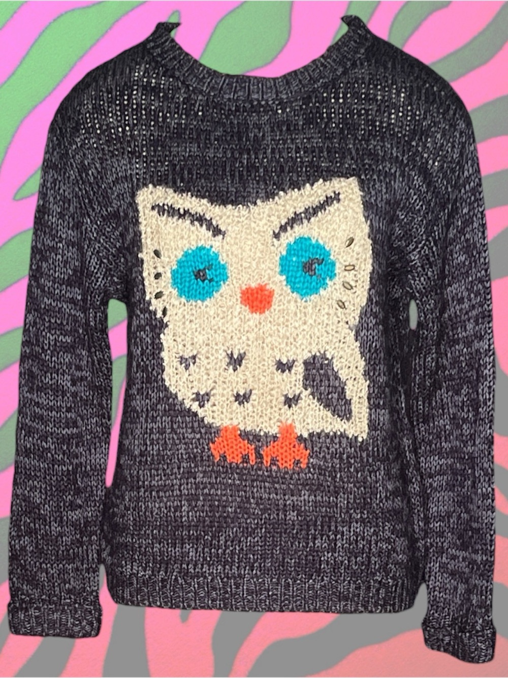 tumblr girl owl sweater